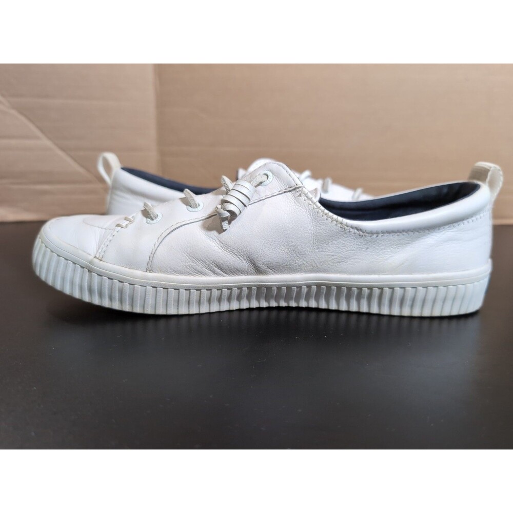 SPERRY CREST VIBE CASUAL LEATHER SHOES SNEAKERS WOMENS SIZE 9M  VGC - Picture 7 of 11